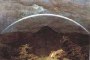 Caspar David Friedrich Mountain Landscape with Rainbow (mk10) USA oil painting reproduction